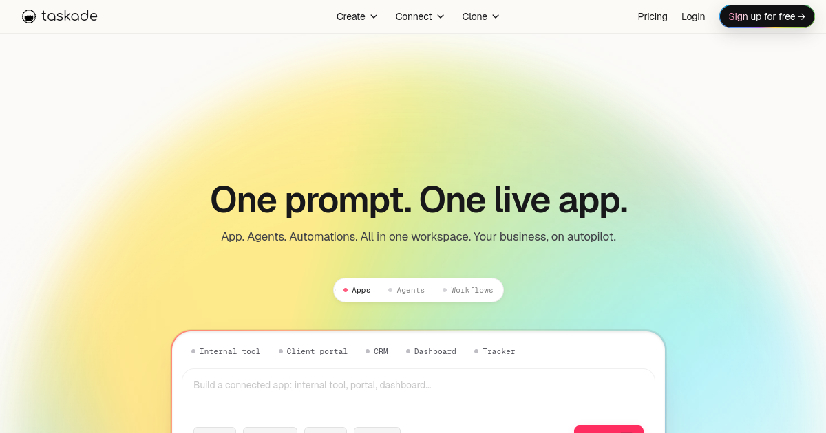 Taskade AI screenshot
