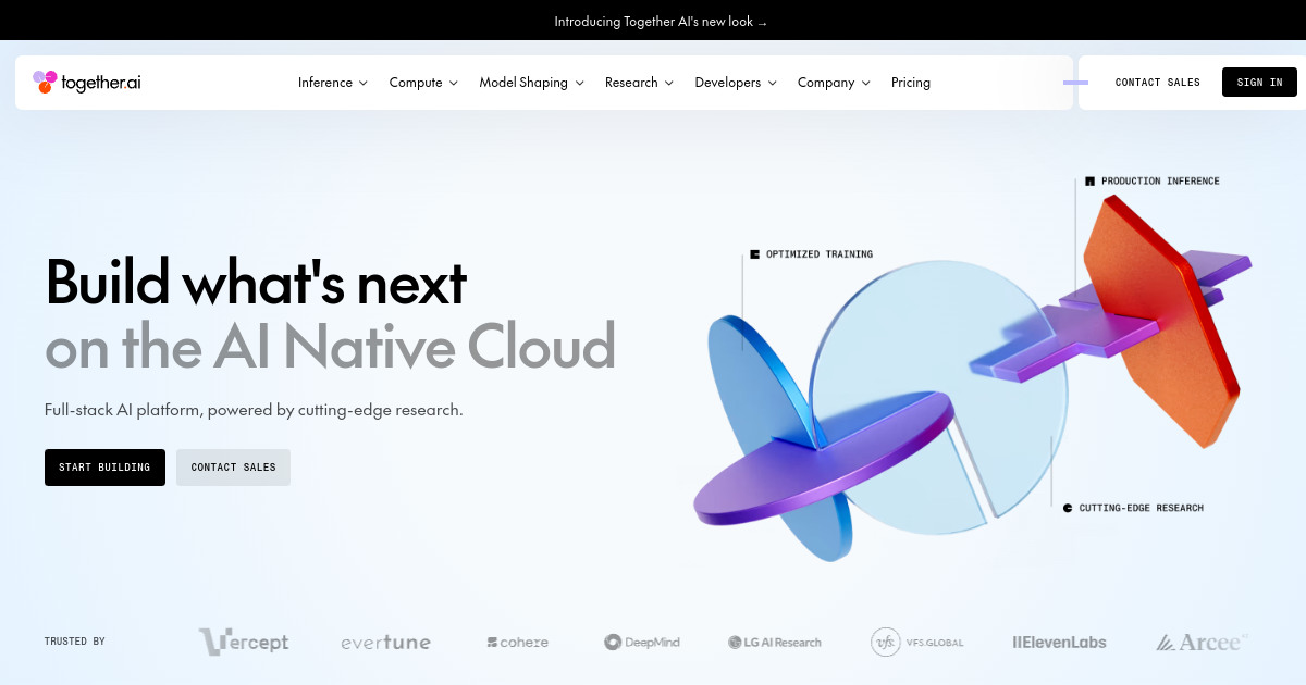 Together AI screenshot