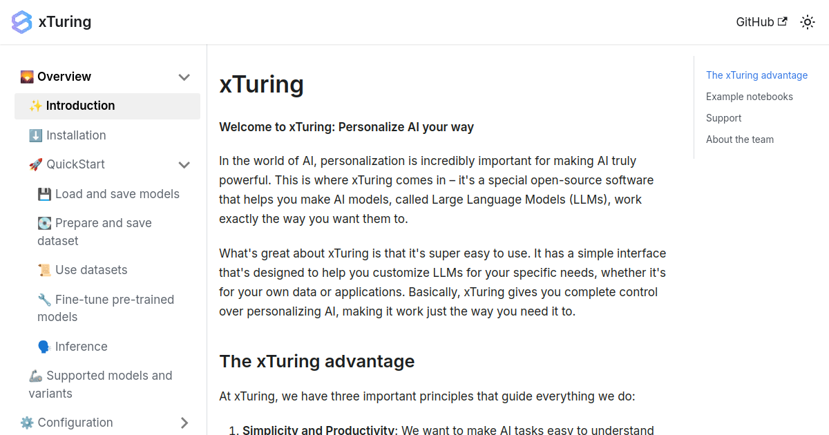 xTuring screenshot