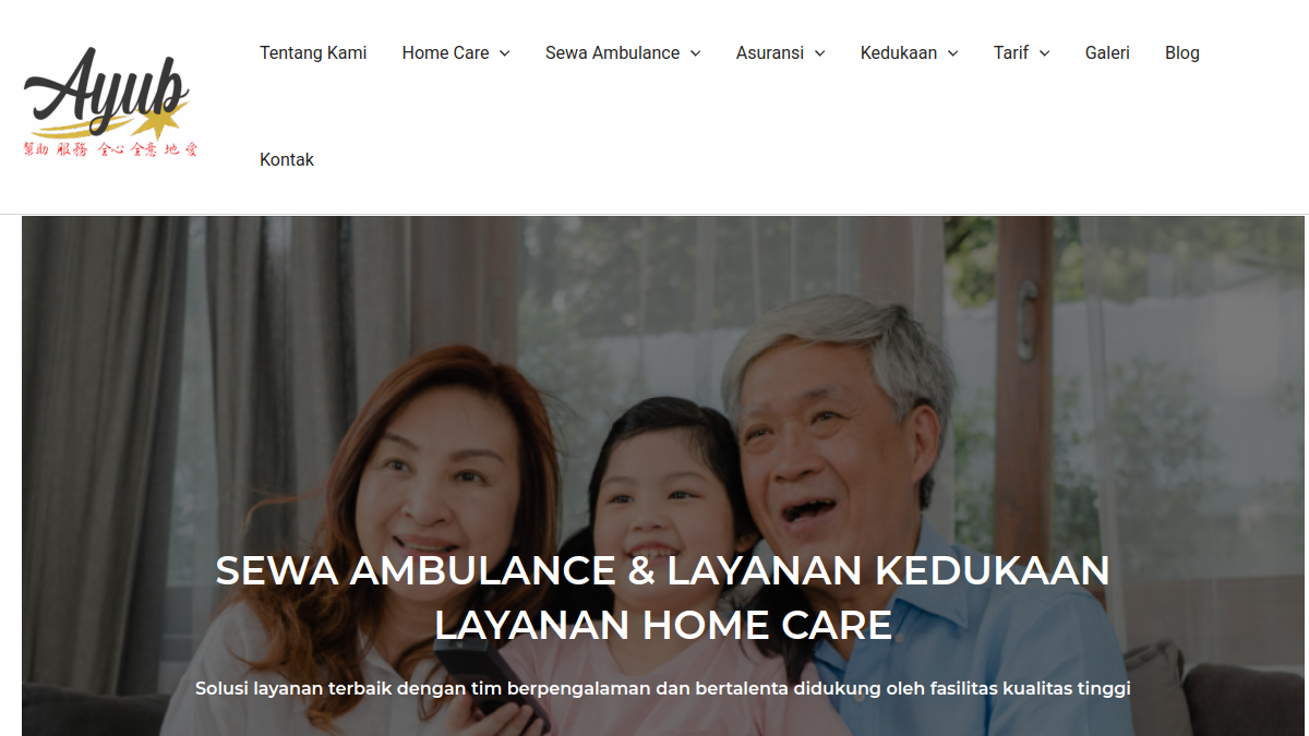 Screenshot website ayub24jam.com