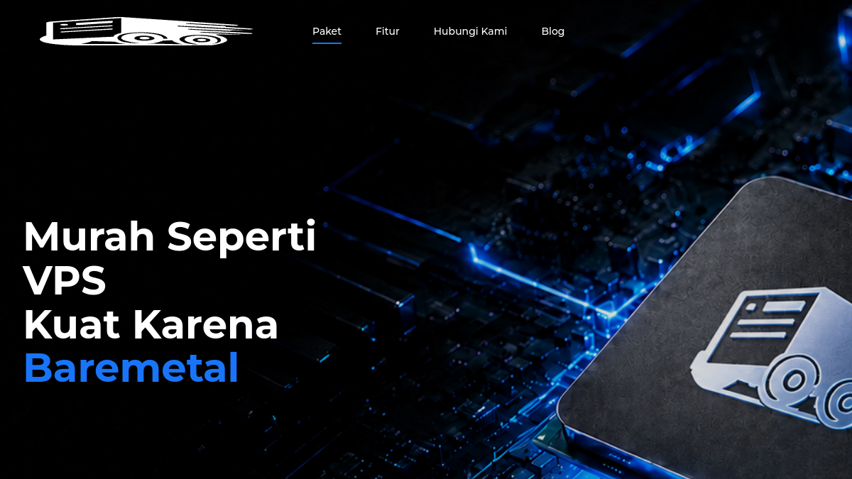 Screenshot website idbaremetal.com