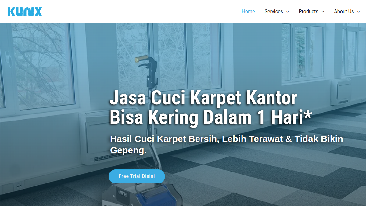 Screenshot website klinix.co.id