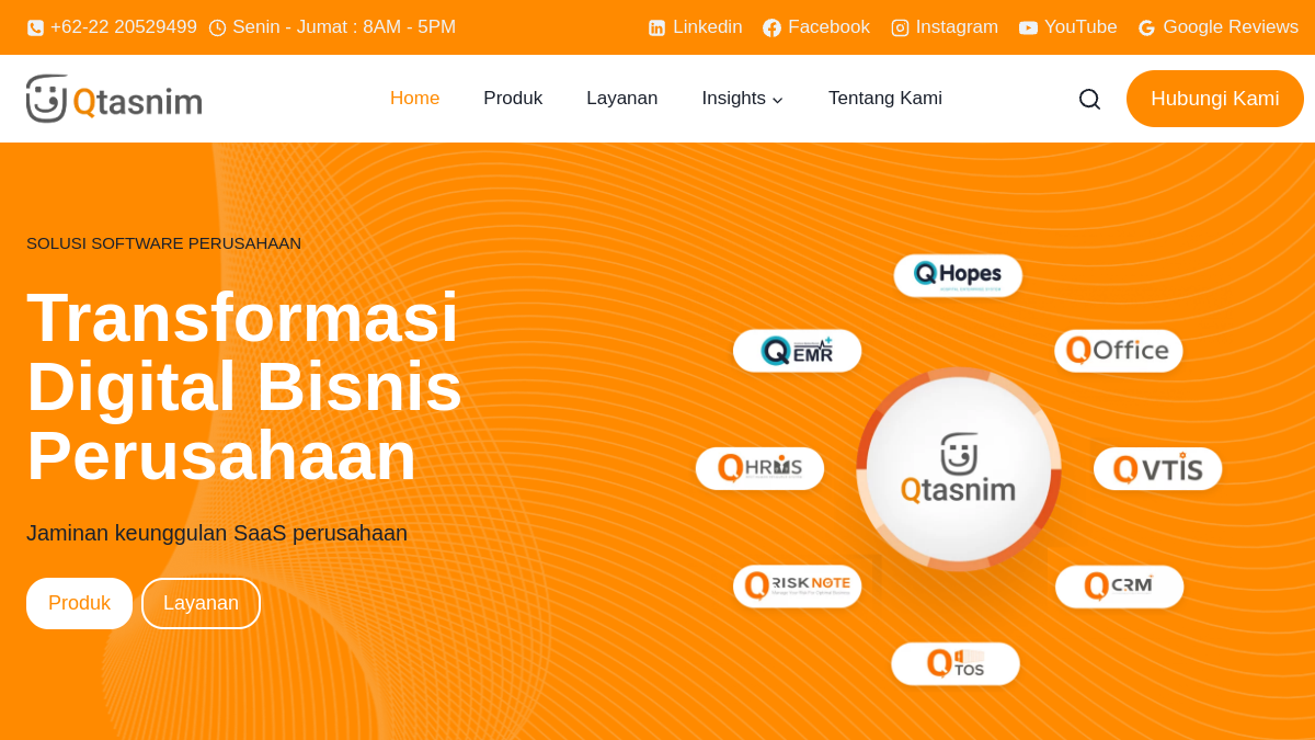 Screenshot website qtasnim.com
