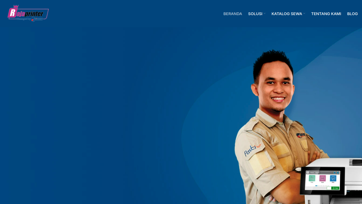 Screenshot website rajaprinter.id