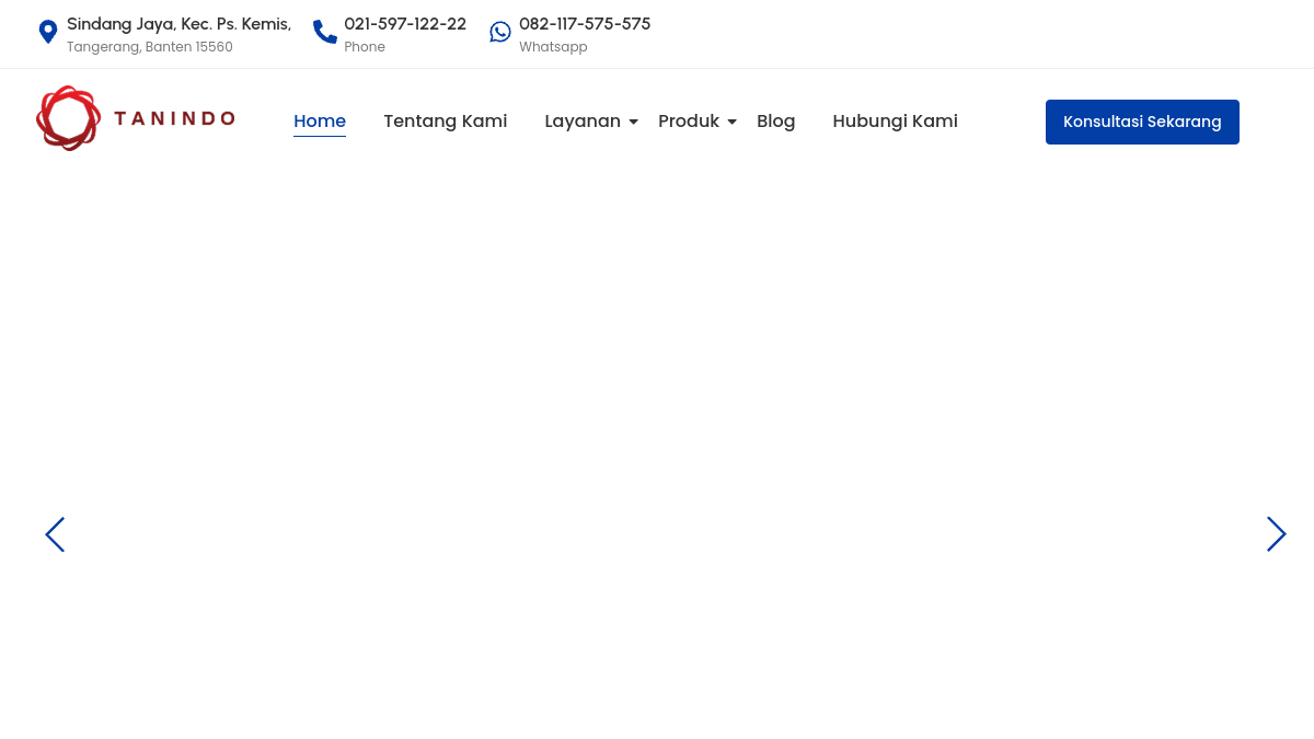 Screenshot website tan.co.id
