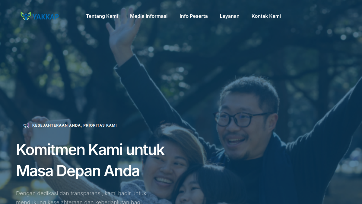 Screenshot website yakkap.or.id