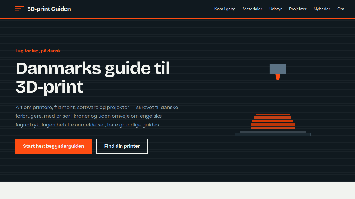 3D-printguiden.dk - screenshot