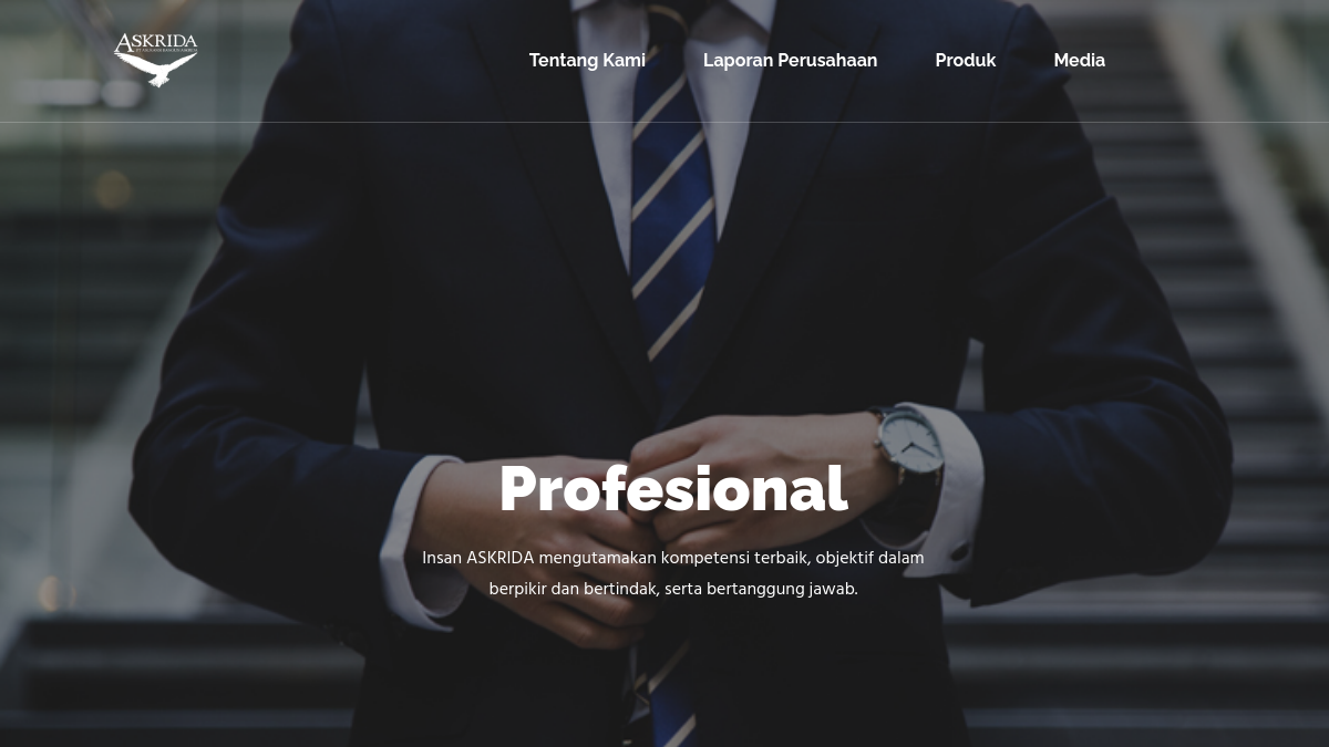 Pratinjau website Askrida