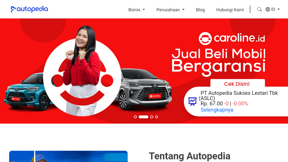 Screenshot website Autopedia