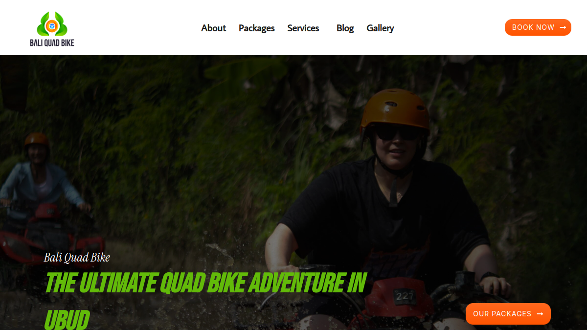 Screenshot website baliquadbike.id