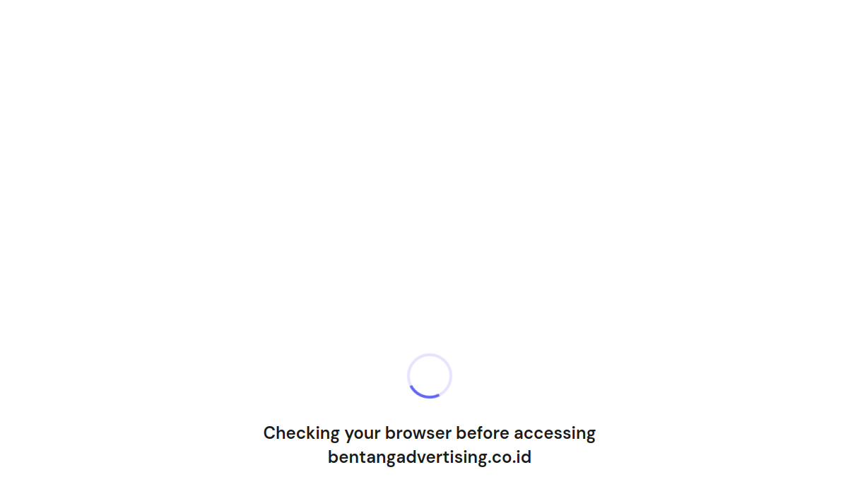 Screenshot website bentangadvertising.co.id