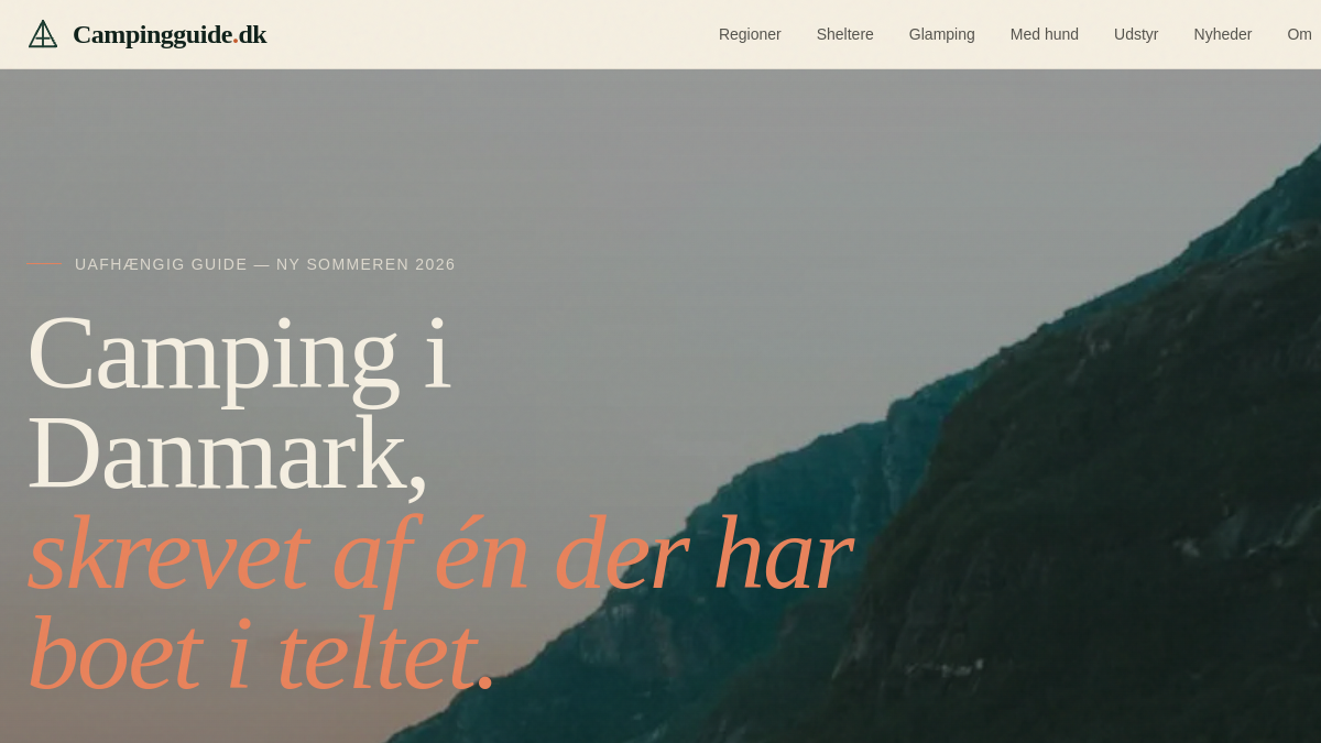 Camping-guiden.dk - screenshot