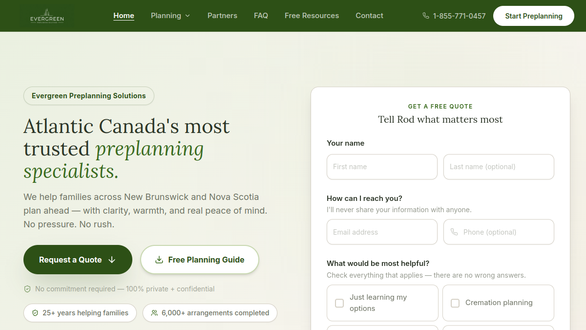 Evergreen Preplanning Solutions