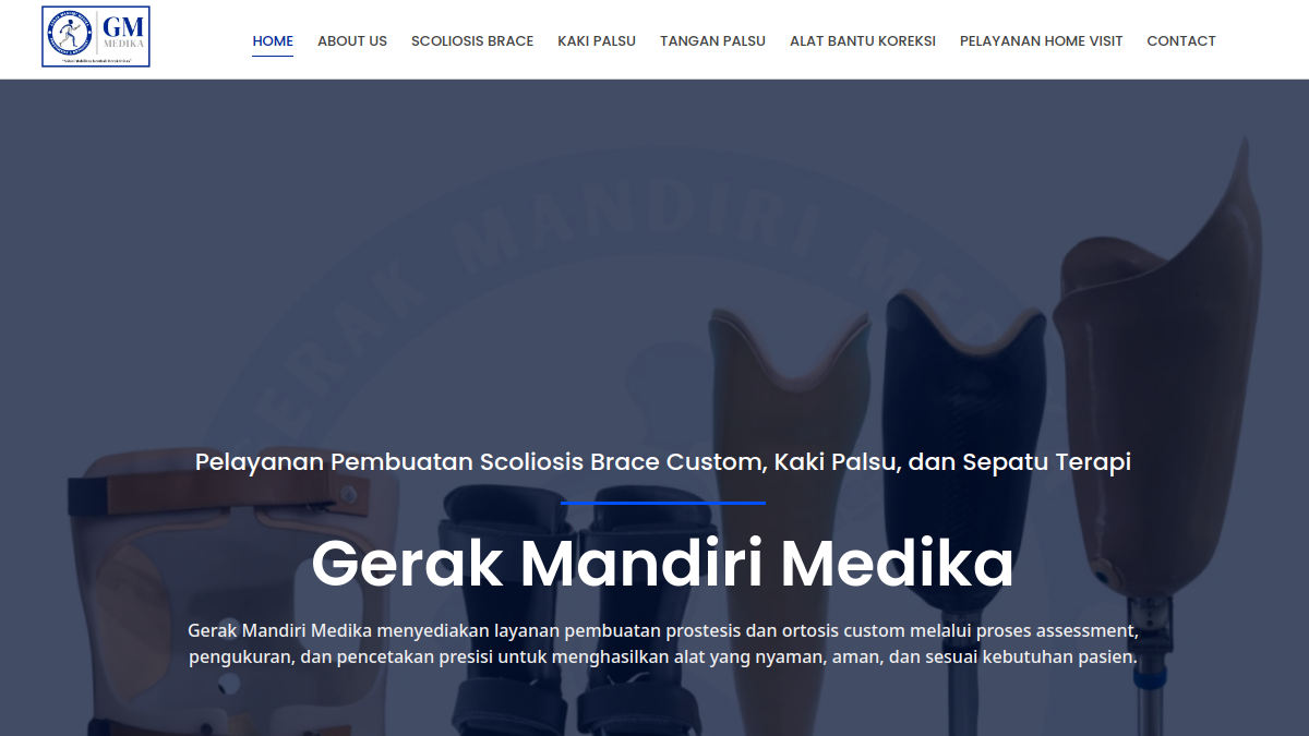Screenshot website gerakmandirimedika.com