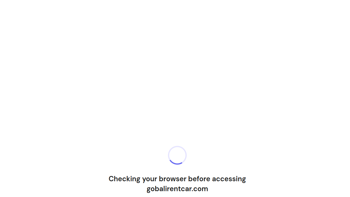 Screenshot website gobalirentcar.com