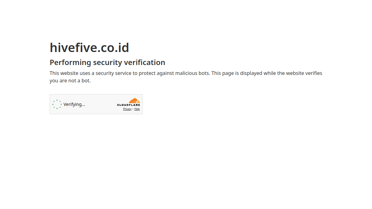 Screenshot website Hivefive