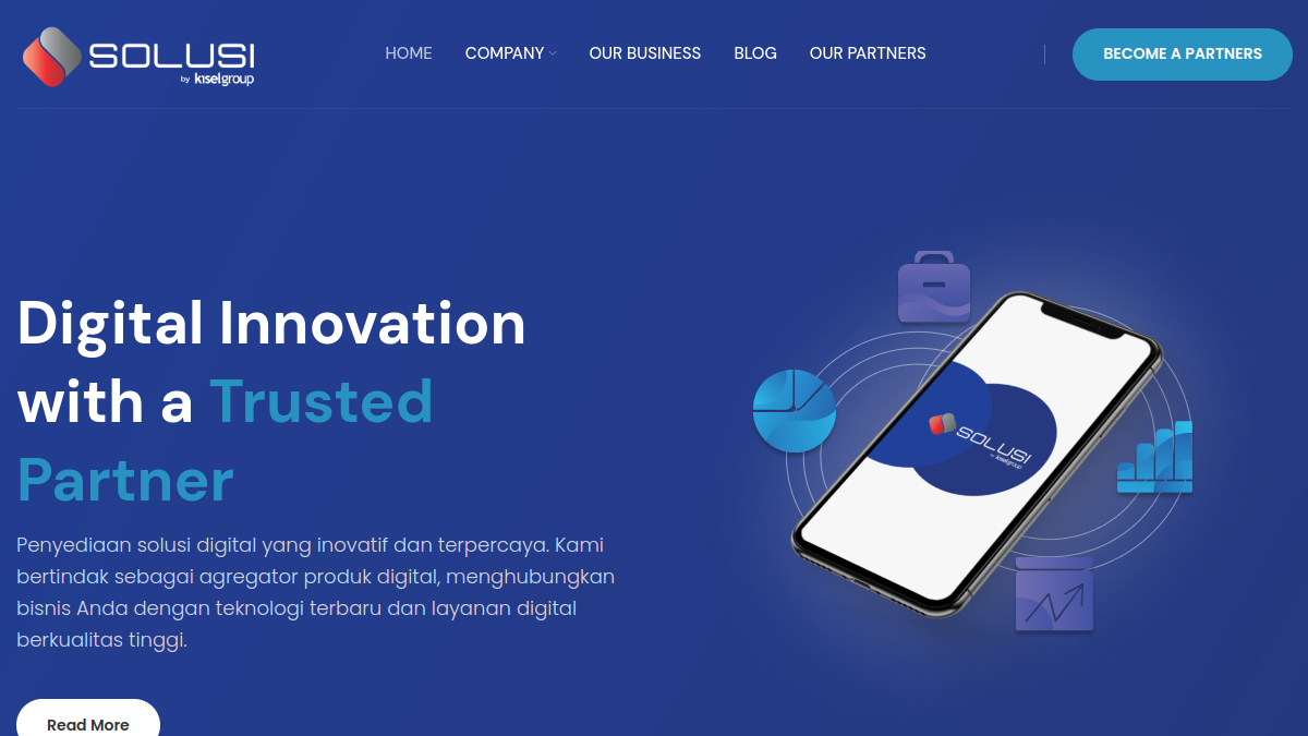 Screenshot website KS Solusi