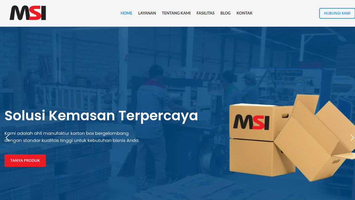 Screenshot website magnussolusi.com