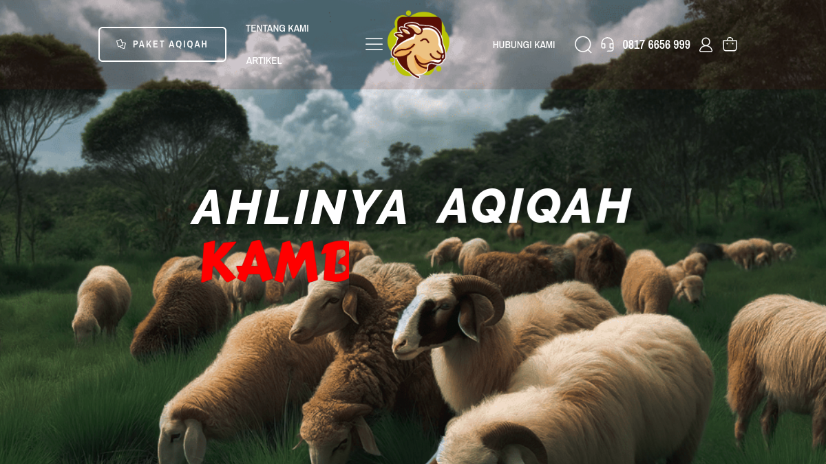 Pratinjau website Naura Aqiqah