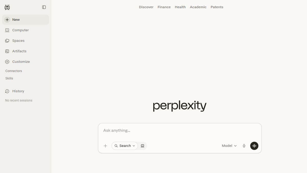 Perplexity screenshot
