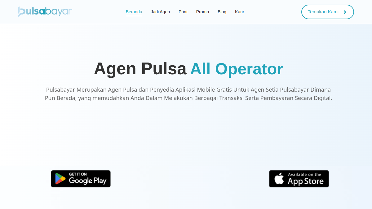 Screenshot website pulsabayar.co.id