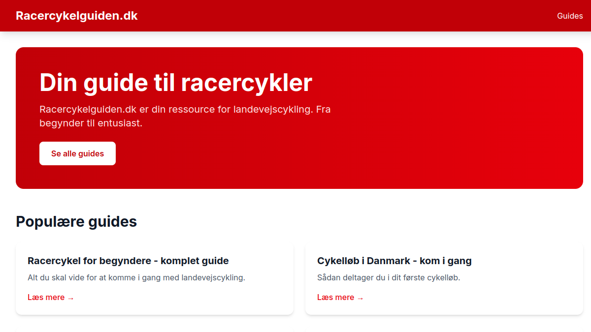 racercykelguiden.dk