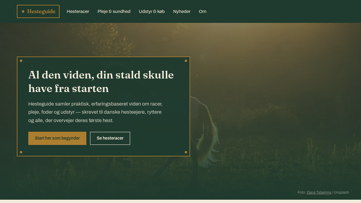 Rideguiden.dk - screenshot