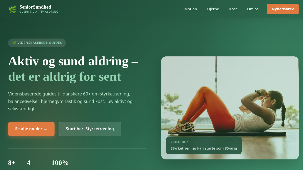 Seniorsundheden.dk - screenshot