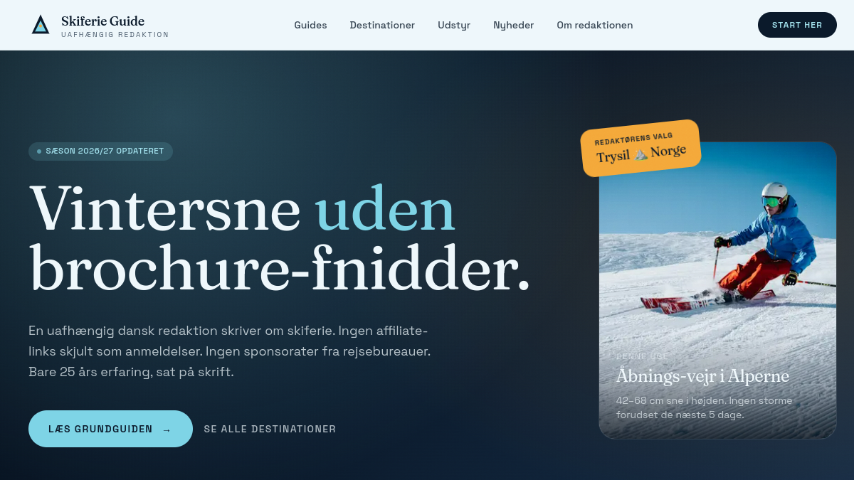 Skiferie-guide.dk - screenshot