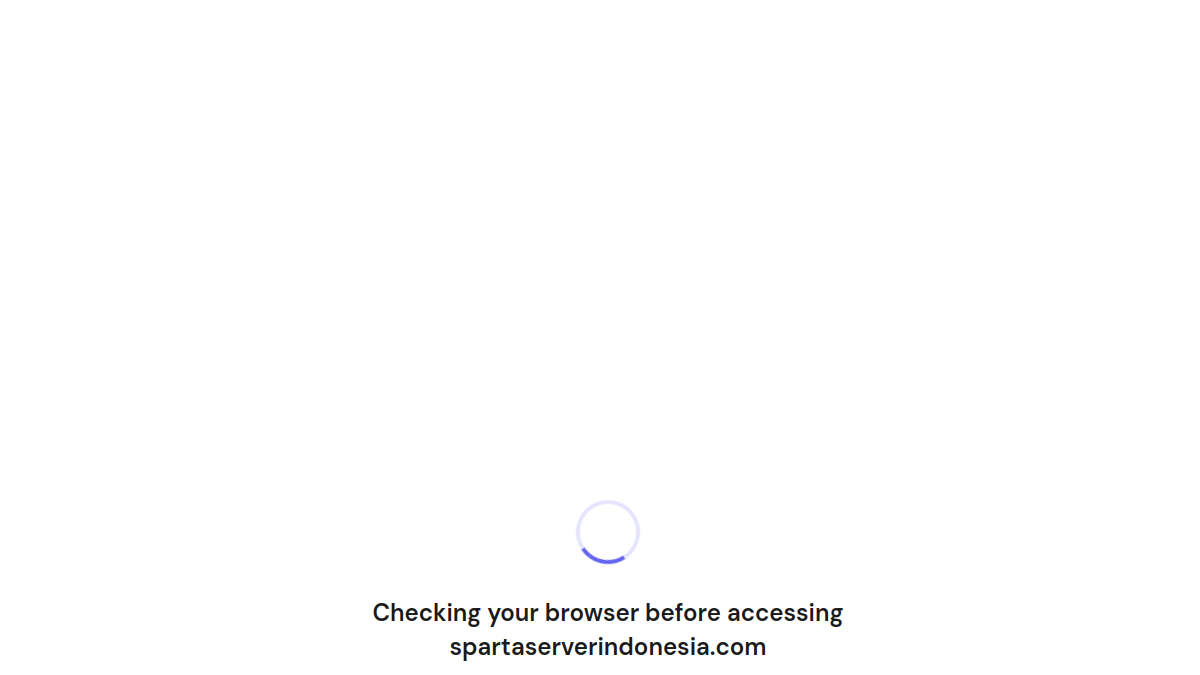 Tampilan website Sparta Server Indonesia