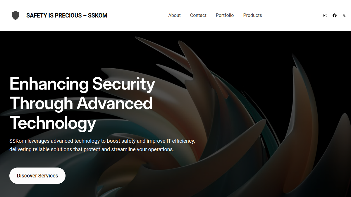 Screenshot website sskom.com