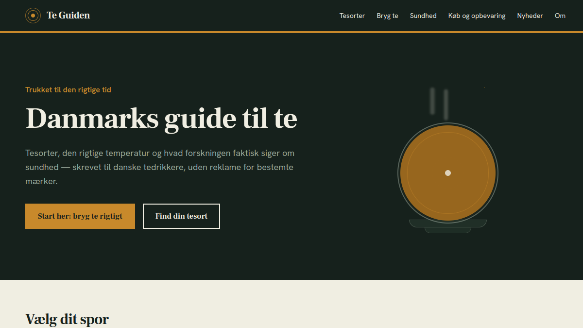 Te-guiden.dk - screenshot