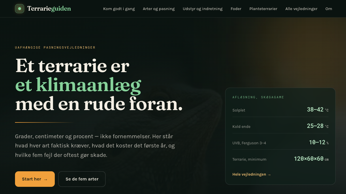 Terrarieguide.dk - screenshot
