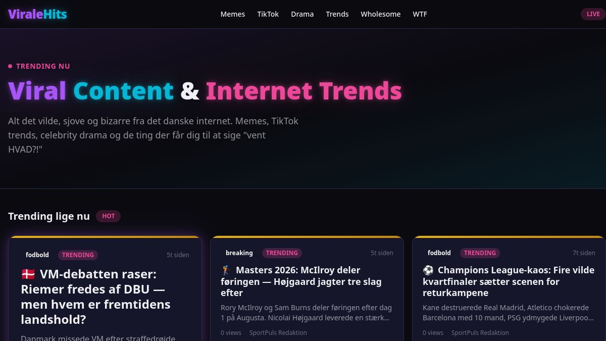 ViraleHits.dk - screenshot