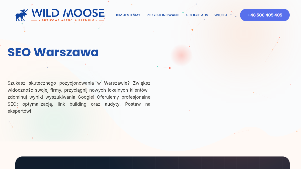 Wild Moose – zrzut oficjalnej strony internetowej