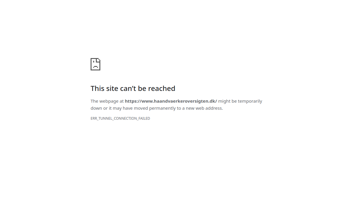 Screenshot af Håndværkeroversigten.dk