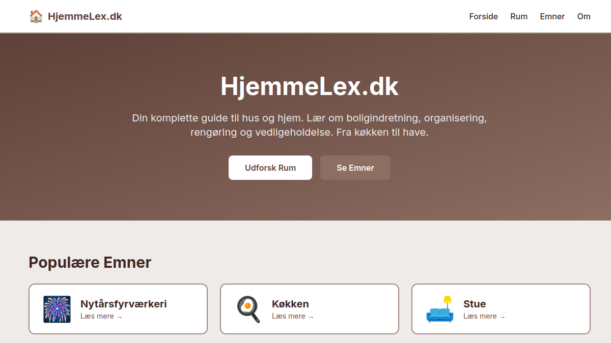 Screenshot af HjemmeLex