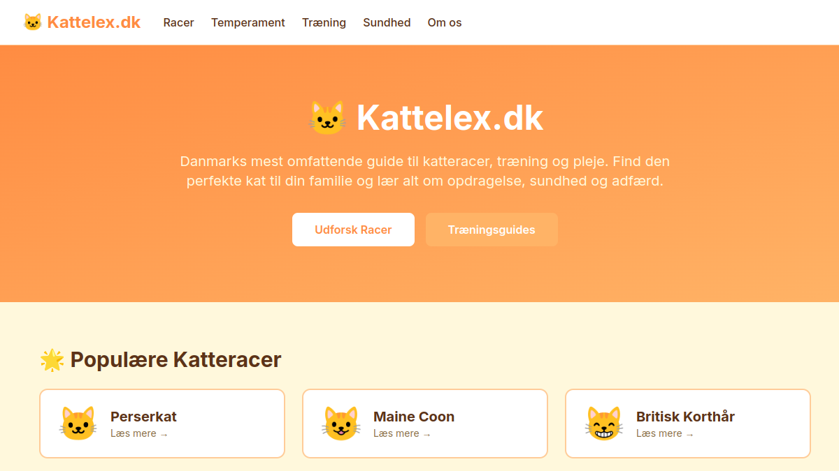 Screenshot af Kattelex