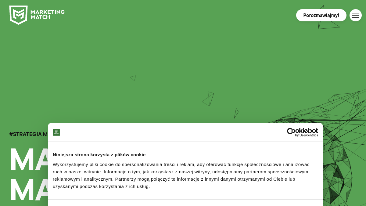 Marketing Match – zrzut oficjalnej strony internetowej