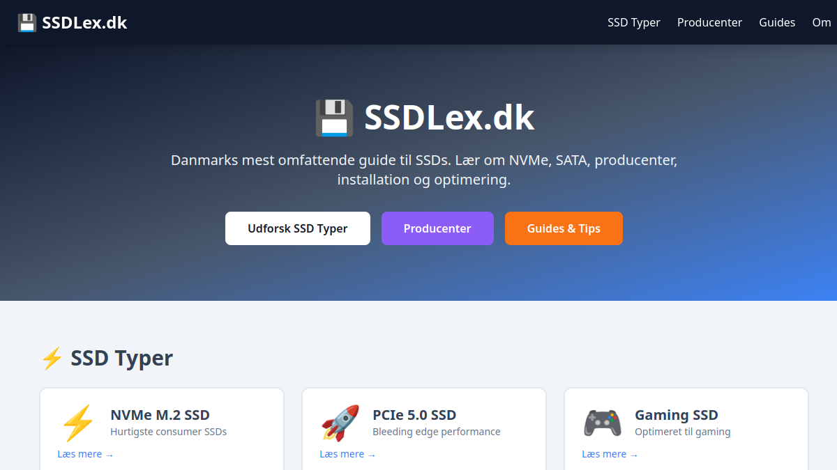 Screenshot af SSDLex