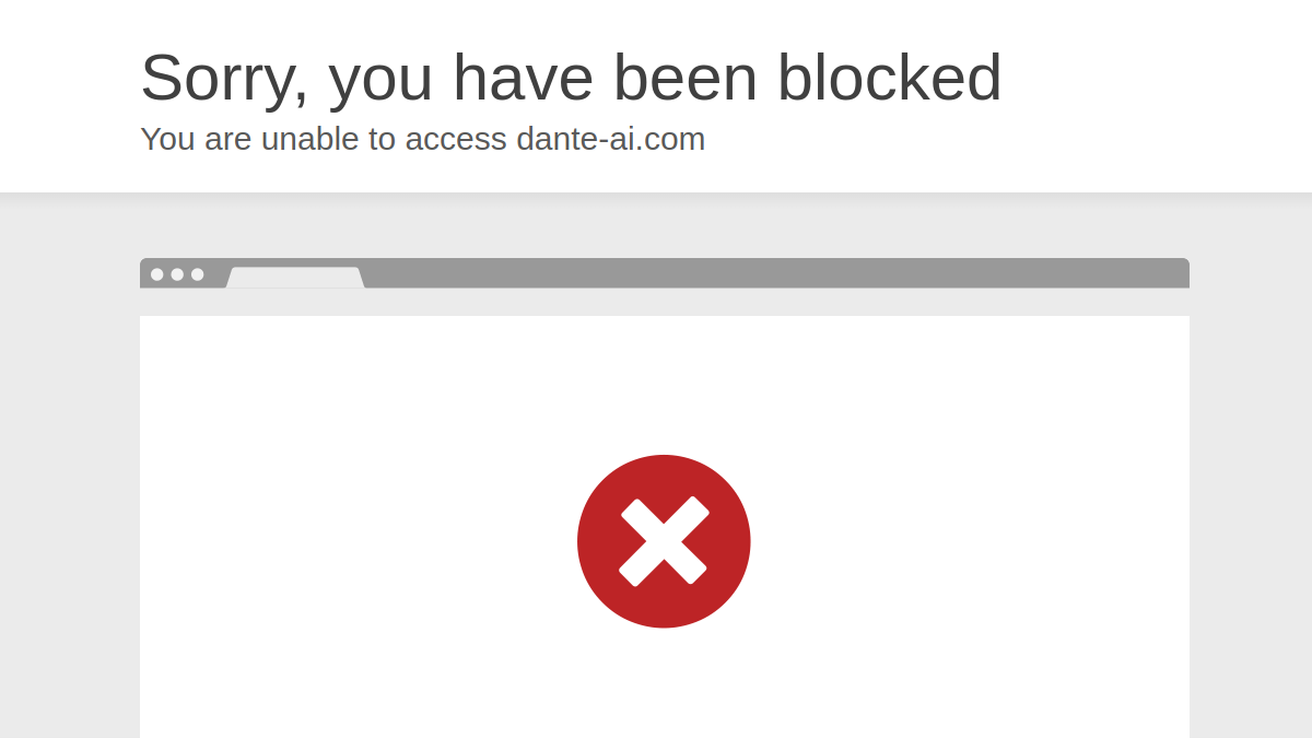 Dante AI ana sayfa görünümü