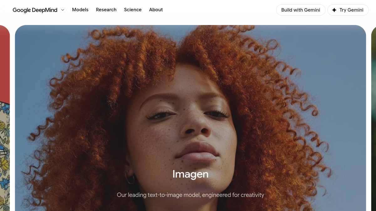 Google Imagen 3 ana sayfa görünümü