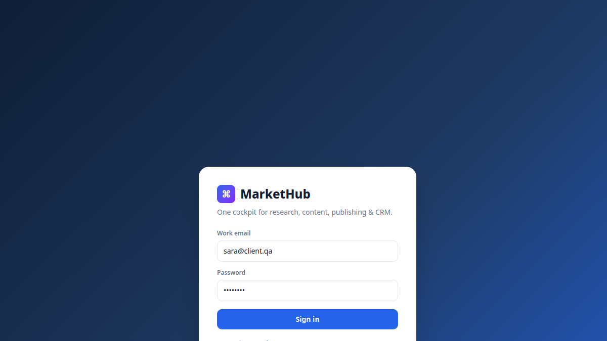 Preview of the Digital Dashboard website