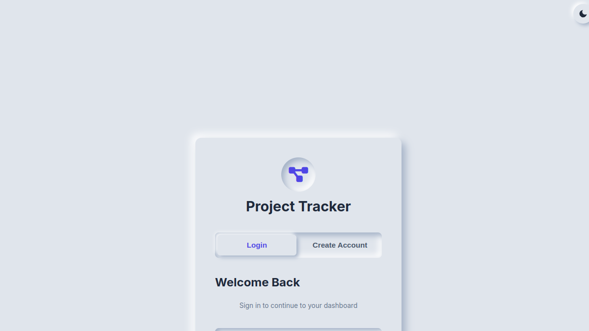 Project Tracking System live preview