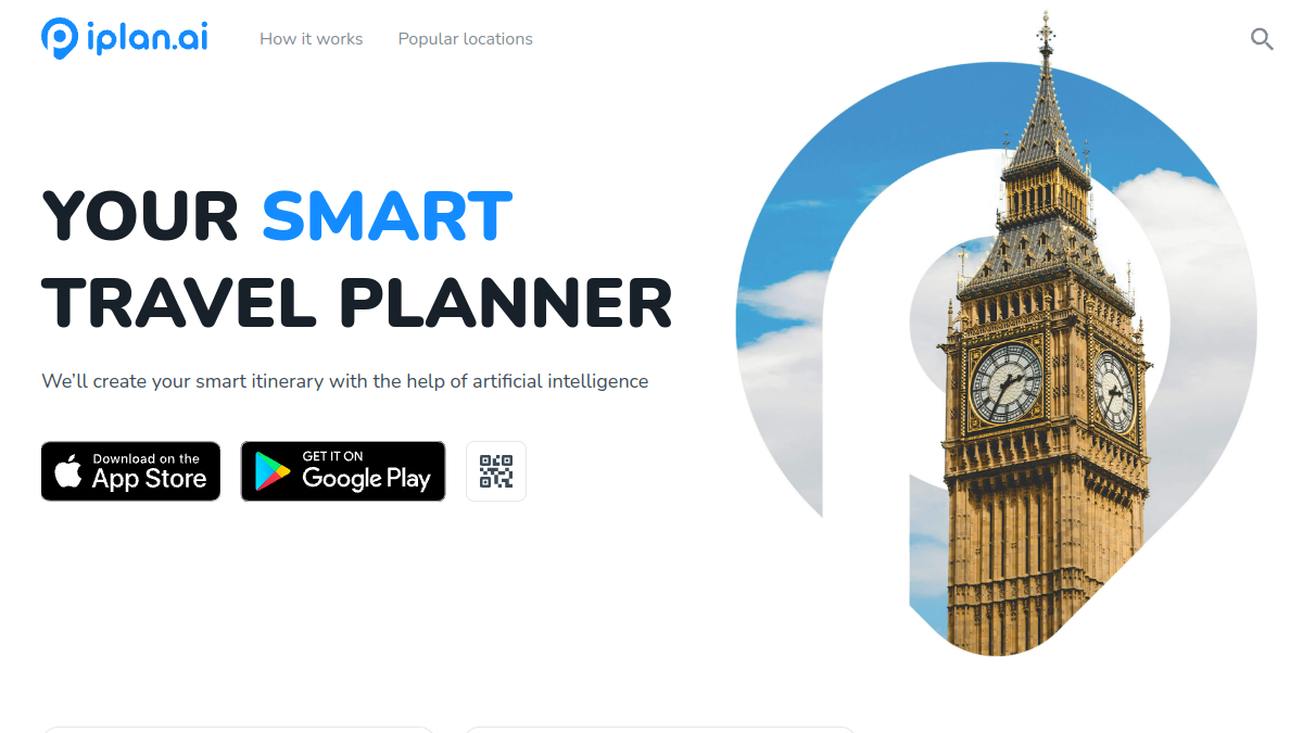 iPlan.ai ana sayfa görünümü