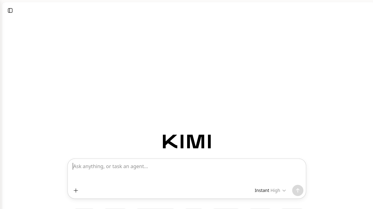 Kimi ana sayfa görünümü