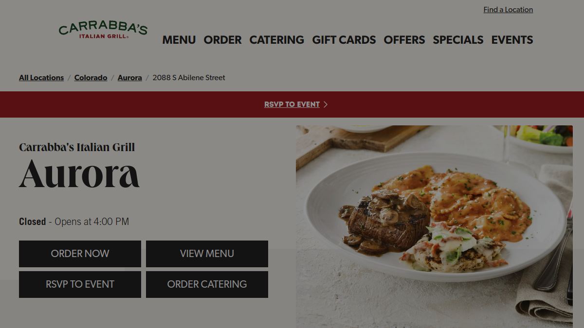 Carrabba's Italian Grill – Aurora