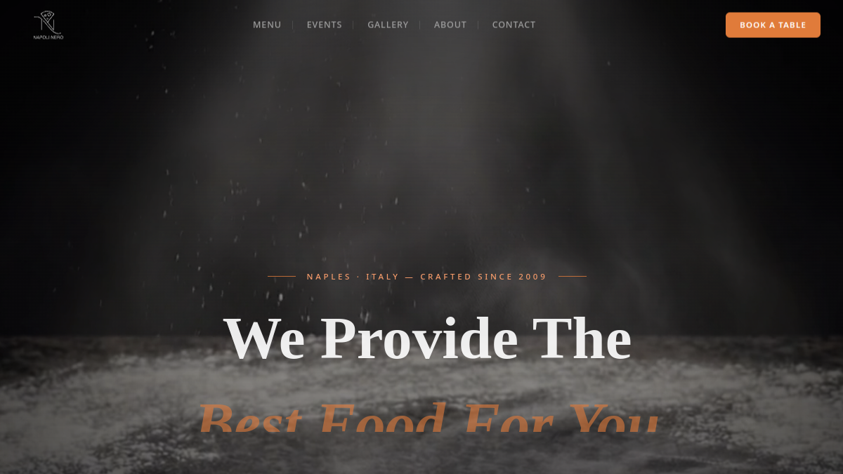 Napoli Nero website screenshot