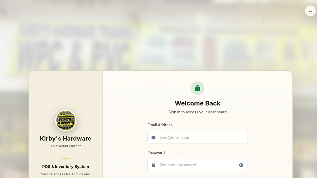 POS Web Application live preview