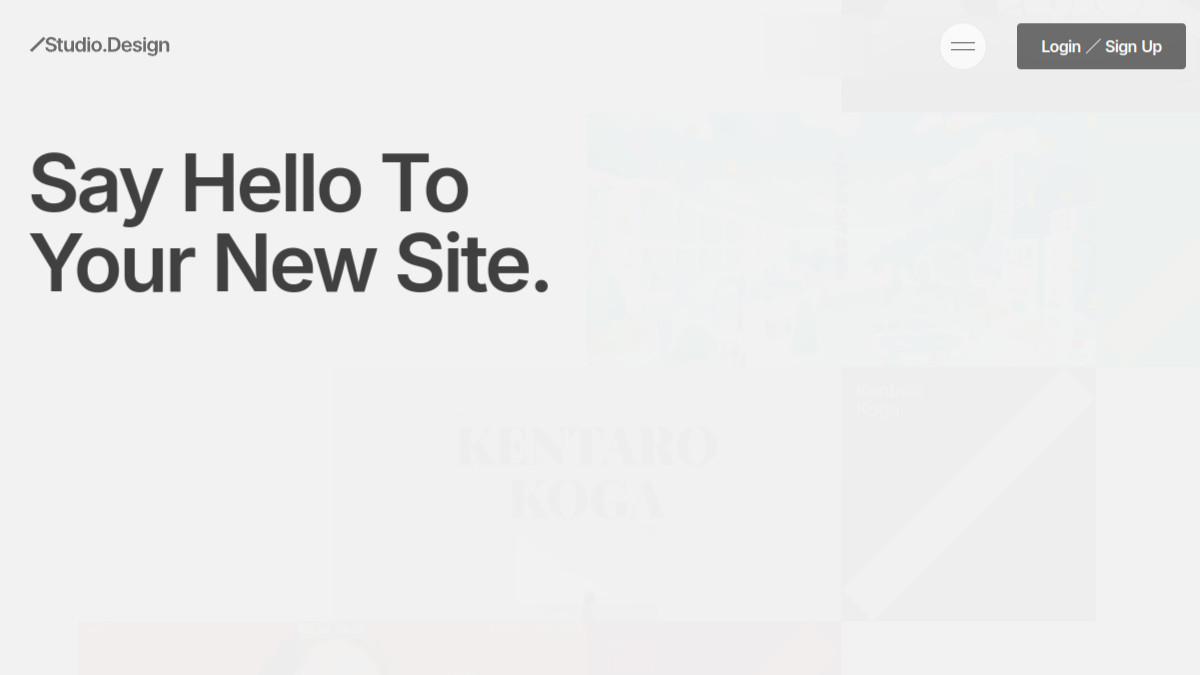 STUDIO AI — Live product homepage preview